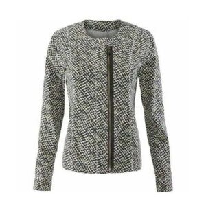 CAbi #5099 Clifside Moto Full Zip Jacket Blazer XL Asymmetric Classic